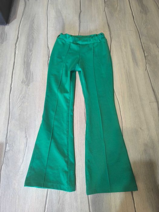 Зелен памучен панталон за 14 годишни