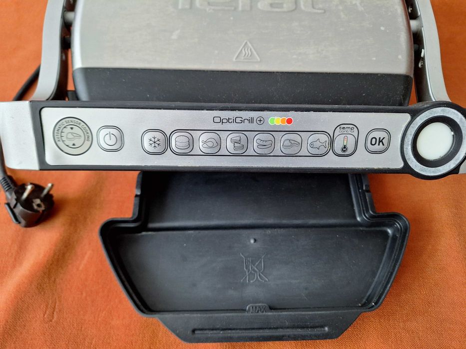 Gratar electric Tefal OptiGrill+ GC712D34 , 2000 W, 6 programe auto