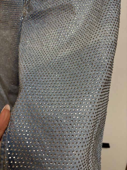 Брокатени дънки с диаманти Зара