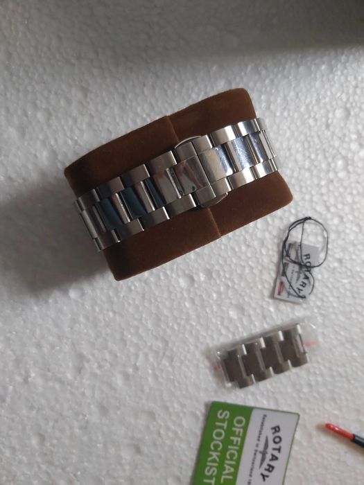 Ceas Rotary Cronograf - fullset - inox, geam safir