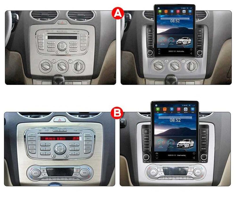 Navigatie Ford Focus din 2004 - 2011 Ecran TESLA 9.7 inch 4GB RAM