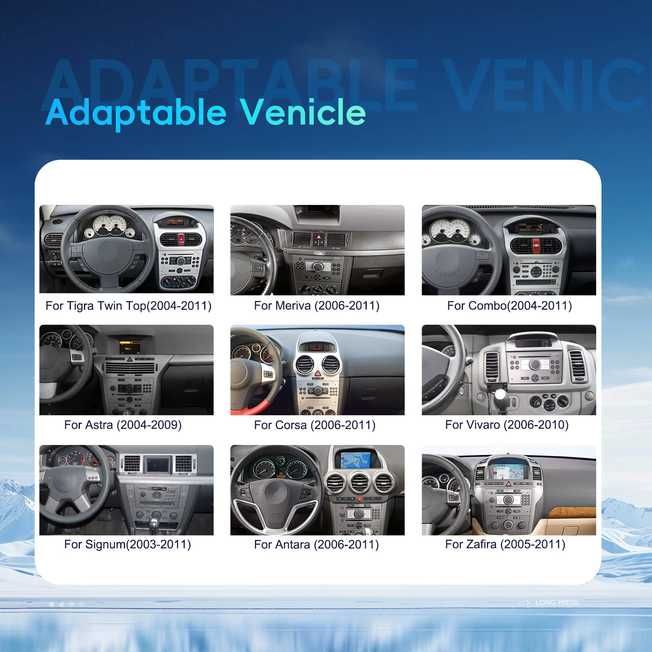 Мултимедия за Opel Astra/Zafira/Corsa/Meriva/Vectra | Android 15, 4/128 GB, Carplay & Android Auto, Mirrorlink, Navi