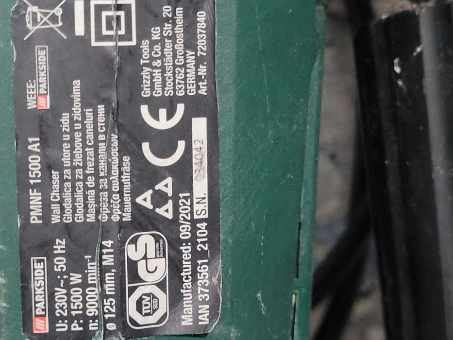 Masina caneluri parkside pentru piese