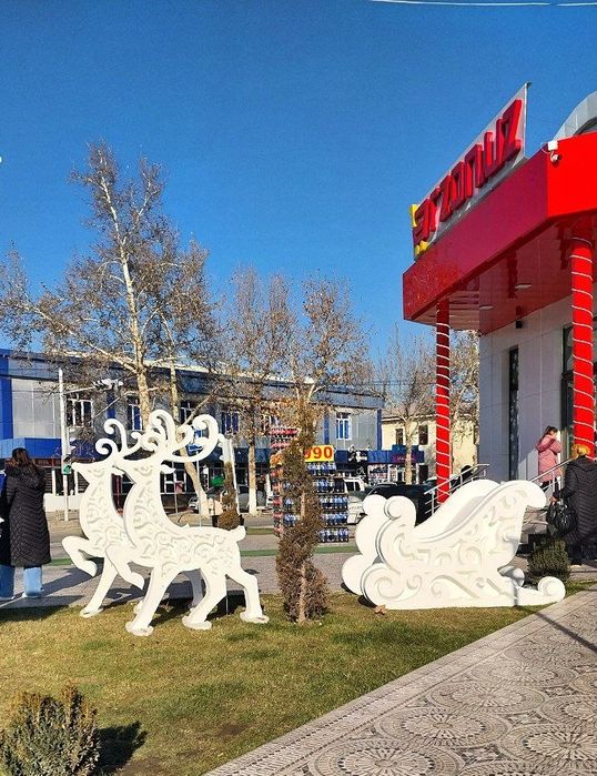 Новогодний декор из пенопласта