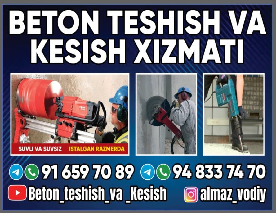 Beton teshish Beton kesish