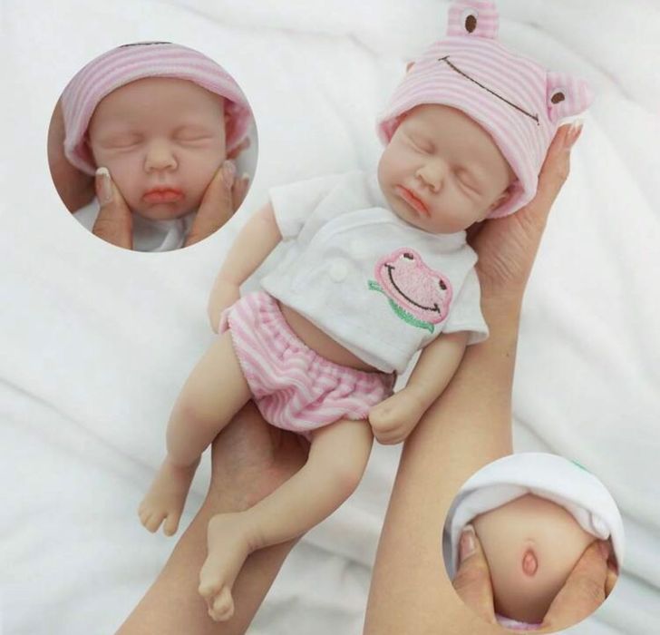 Papusa Reborn realist silicon squishy moale flexibila imita nou nascut