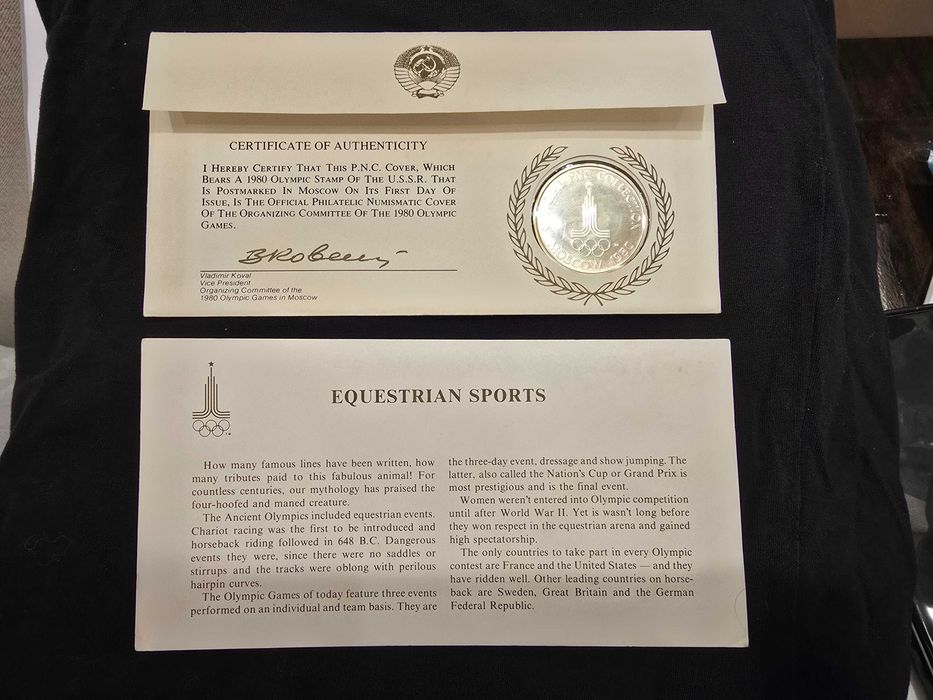 Редкий настольный Медальон Летних Олимпийских Игр в Москве - 1980