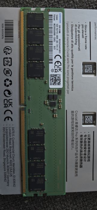 Ram 16Gb DDr5 Samsung 4800 MHz