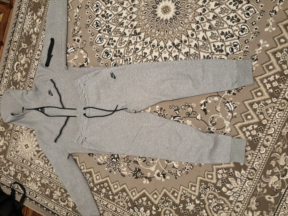 Двойка теч флис серый