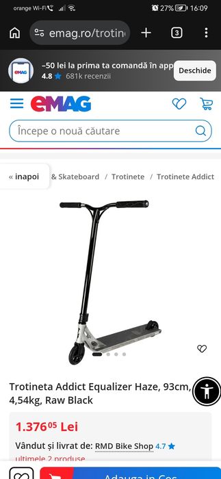 Trotineta street/freestyle addict