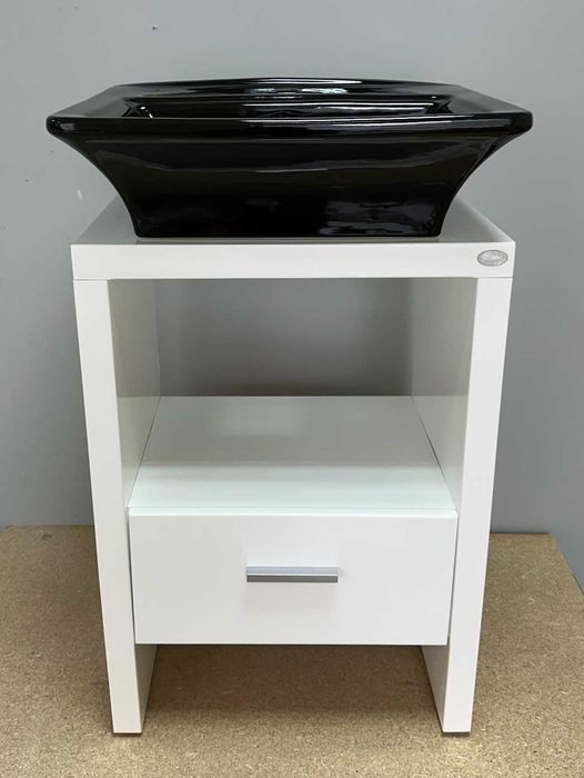 Черна порцеланова мивка за баня Gravena Italy – дизайнерска, НОВА