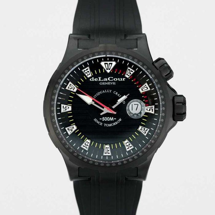 DeLaCour Promess Deep Diver Titanium Black DLC 48mm WATI0041-1342