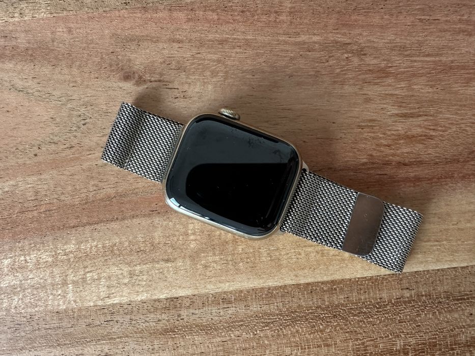 Vand Apple Watch Series 8 Stainless Steel Gold GPS+Cellular