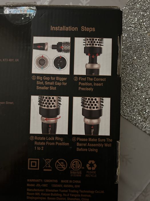 Perie rotativa pentru par