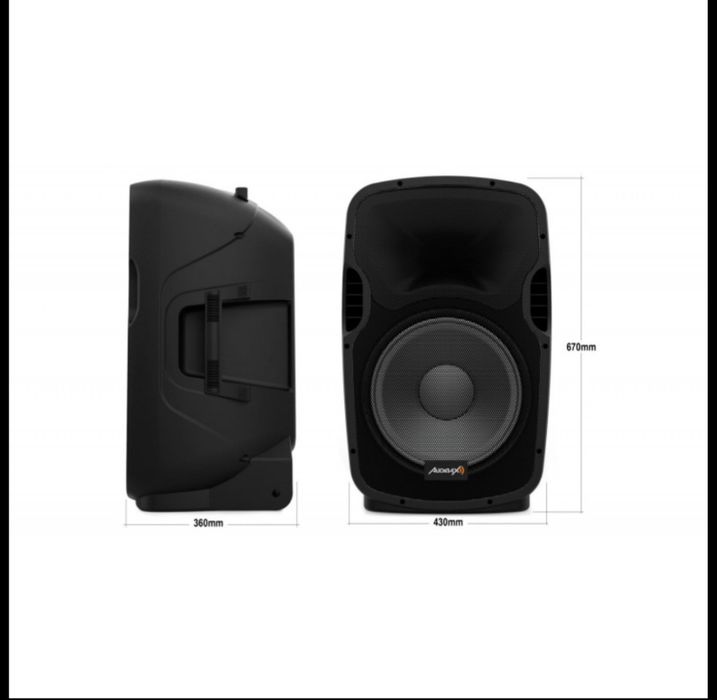 Pachet boxa activa + boxa pasiva Audibax Party 215 Black