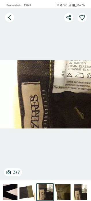 Zeres pantaloni Jeans damă XL
