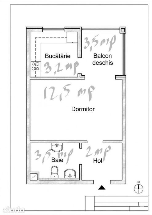 „Garsonieră  Laminorului - Targoviste  - 14900€"