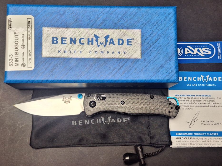Нож Benchmade 533-3 Mini Bugout-Carbon