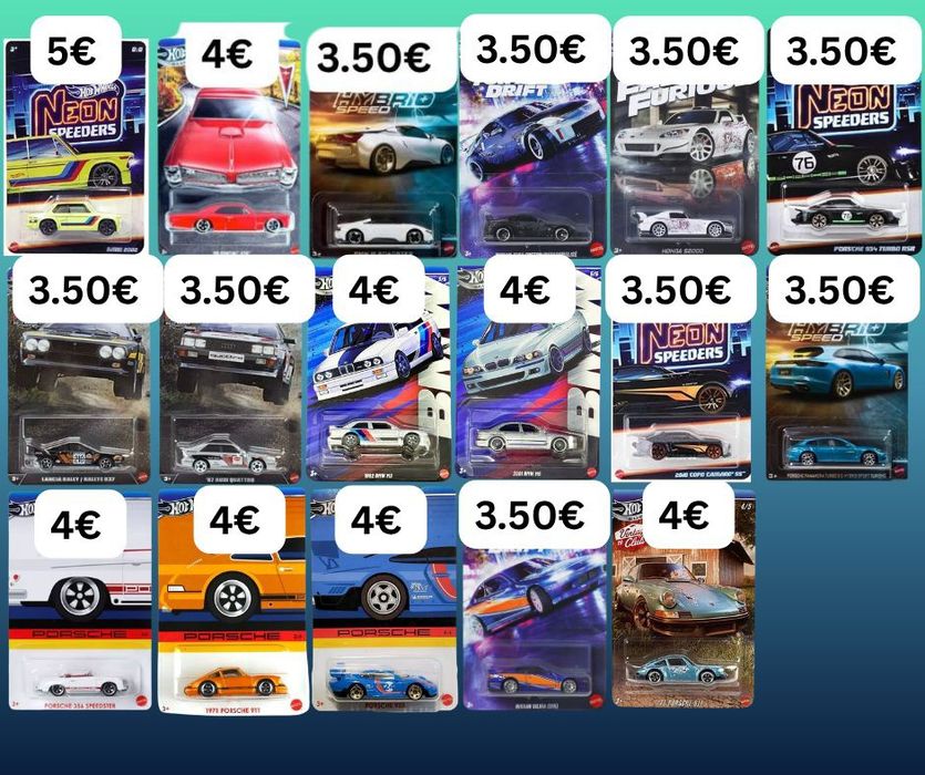 Hot Wheels, Matchbox и Majorette колички