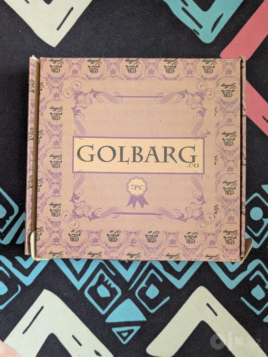 Десертный набор из 7 предметов. Бренда Golbarg из стекла с принтом роз
