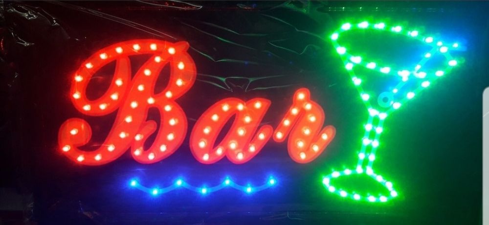 Reclama luminoasa led Bar Welcome,Bar,Pizza,Cazare,Frizerie,Florarie