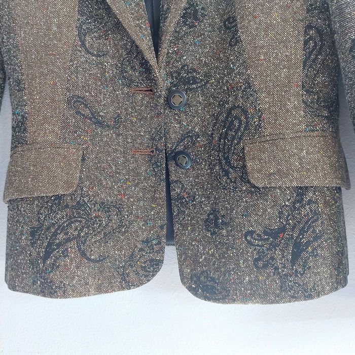 Sacou vintage Lehel mărimea S (36/38) imprimeu Paisley / tweed fin