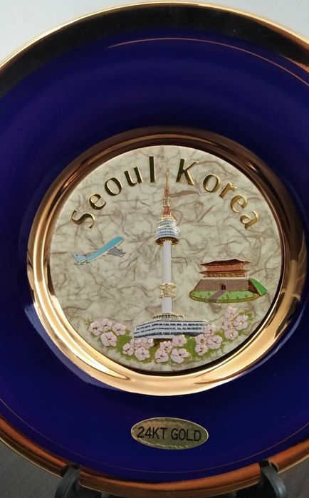 Тарелка сувенирная. Корея