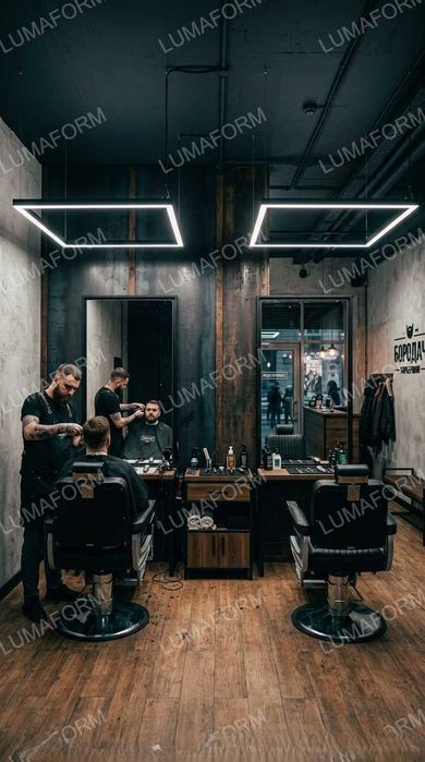 LED yoritish barbershop uchun / LED освещение для барбершопа