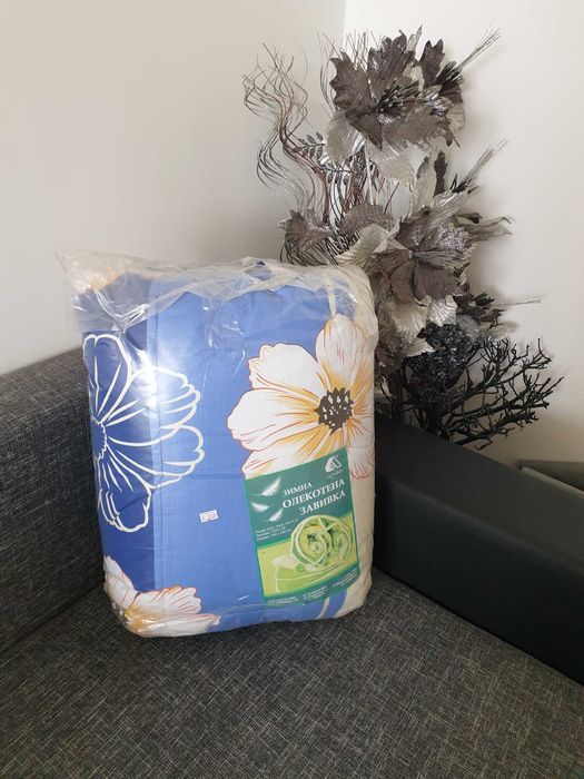 Намалена от 95лв Голяма Олекотена завивка 180х200 см. 100% памук, хасе