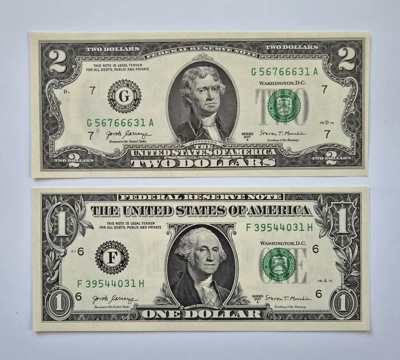 Лот от Колекционерски Долари.  Непрегъвани  (UNC).