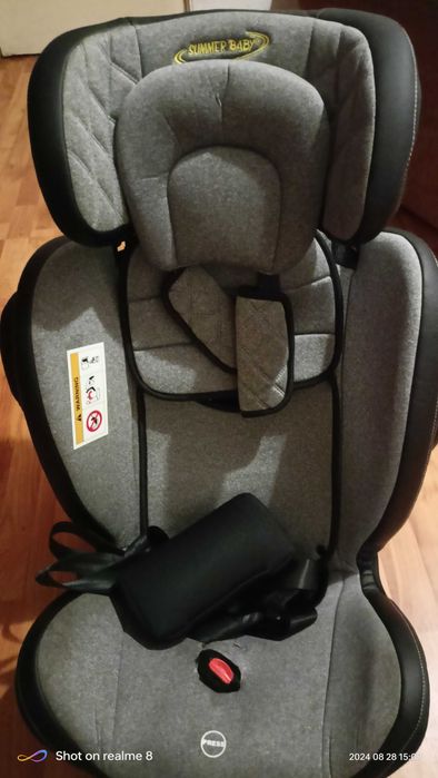 Scaun auto pt copii cu prindere Isofix si rotire 360 grade