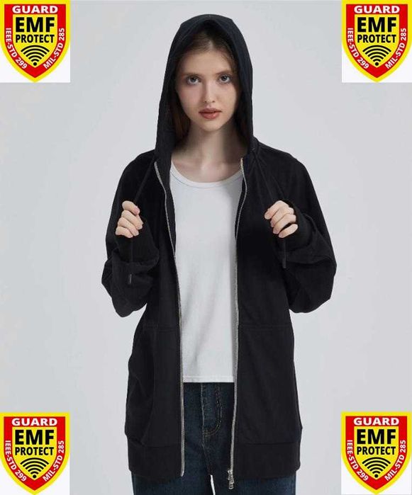 Екраниран Суичър от Сребърни Нишки Защита от Електромагнитно Излъчване