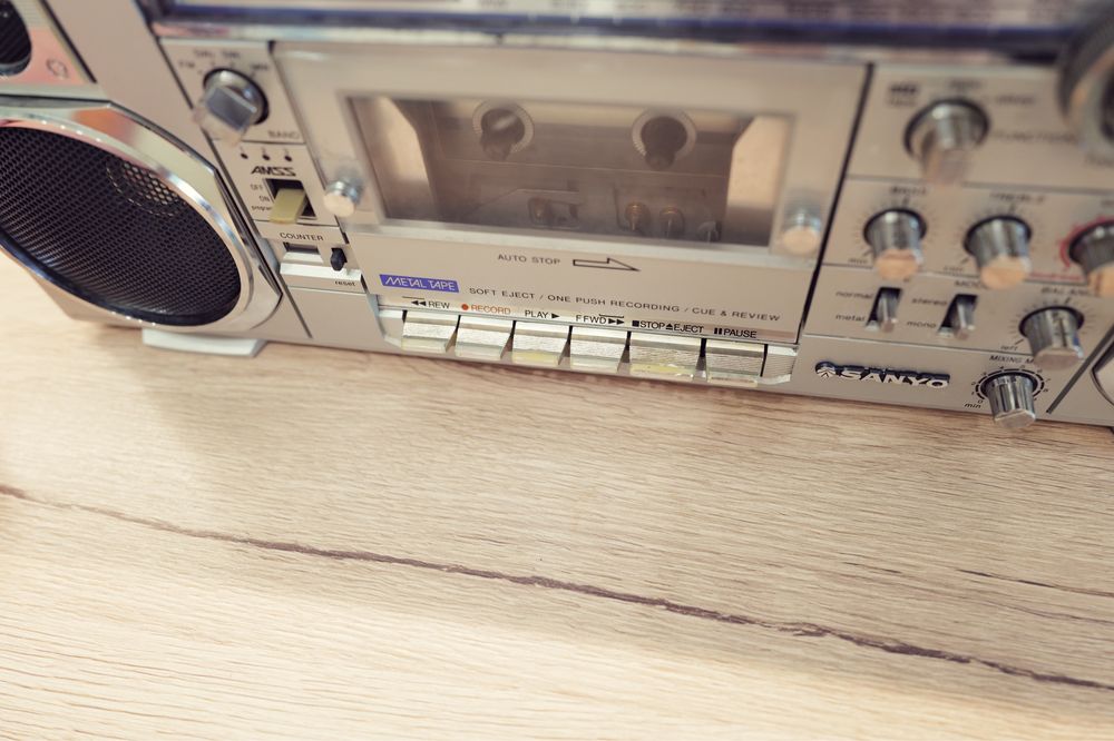 Boombox Sanyo M 7900 K radio casetofon de colectie