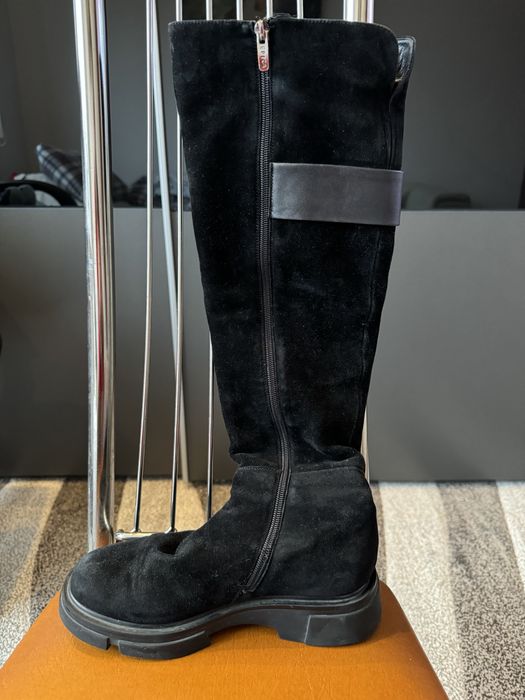 Cizme EPICA negre, 254919, din piele intoarsa
