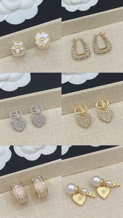 Обеци на Dior различни модели