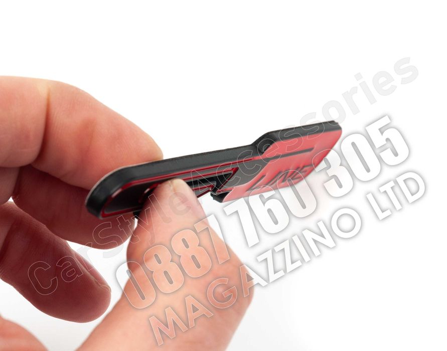 Емблема за Kia GT Line Метална Черно и Черврено