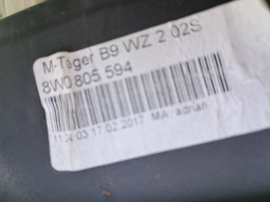 Очиларка преден панел Audi A4 B9