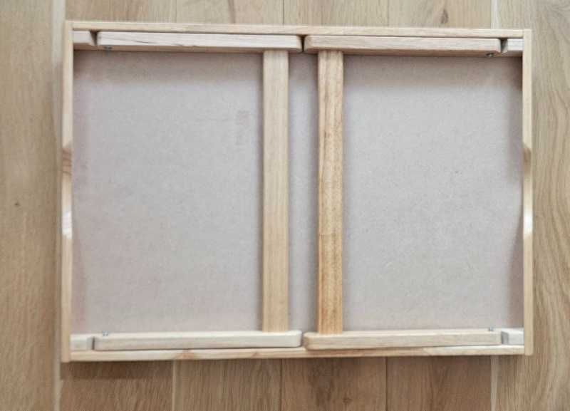 Масичка табла за хранене сервиране в легло масивно дърво Дъб