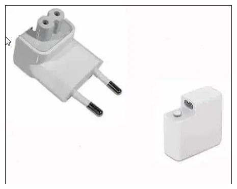 Переходник вилка и зарядка, блок питания от макбука.