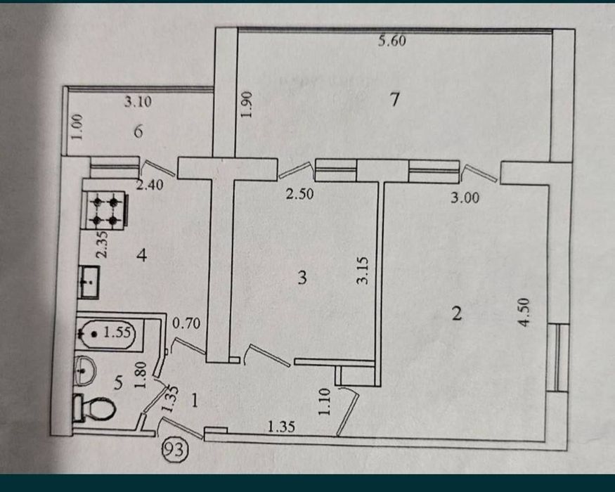 Чиланзар -24 квартал 2-х комнатная, возможна ИПОТЕКА