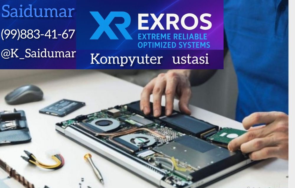 Kompyuter ta'mirlash va Windows o'rnatish — EXROS. Kompyuter ustasi