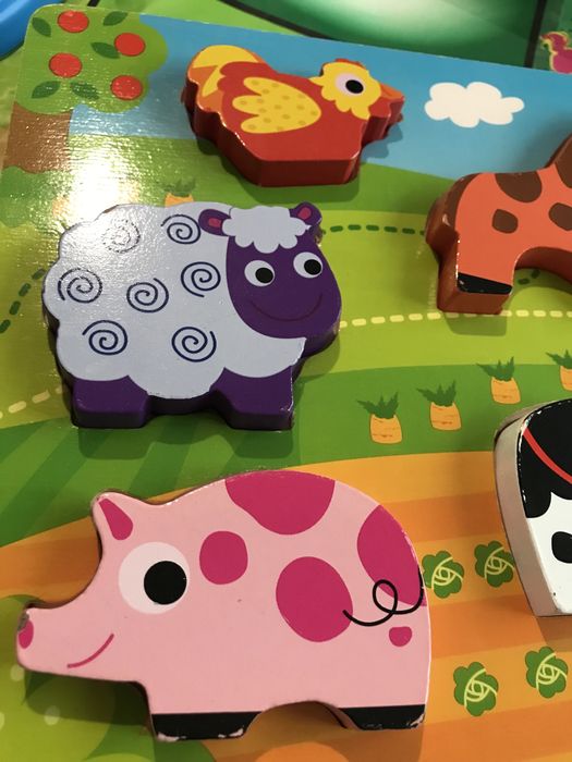 Пъзели музикален и 3 D ферма