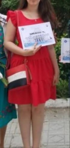Rochiță roz/roșu mărimea S/M