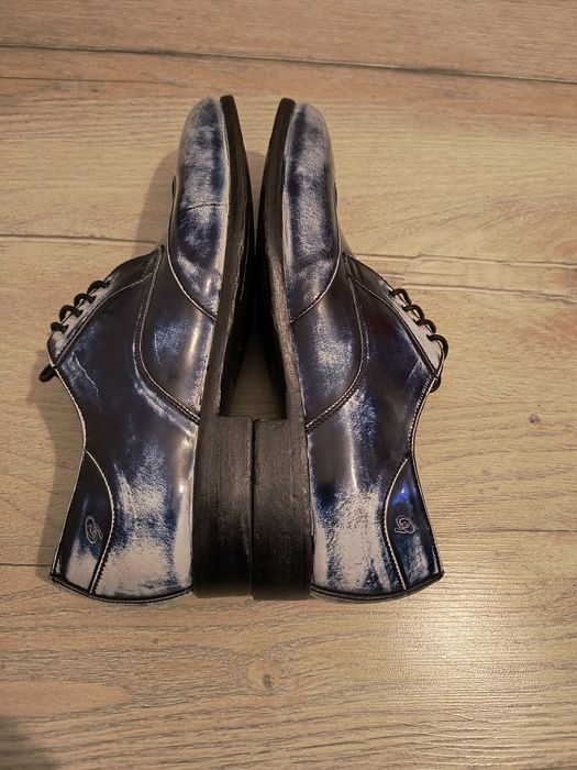 Pantofi din piele naturala imitația blugilor mărimea 41