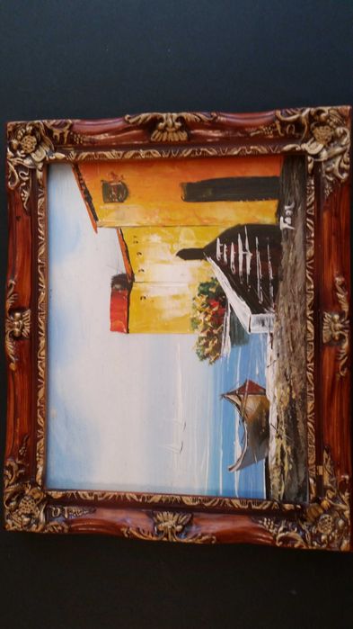 2 прекрасни картини, рисувани с маслени бои на фазер.