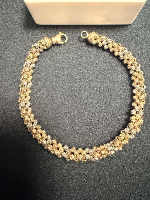 Set bratara si inel din aur 14 k