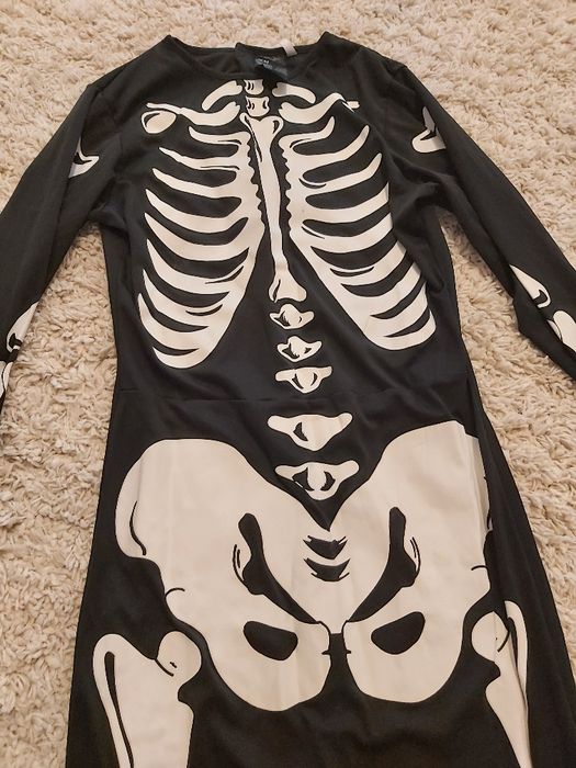 Costum Halloween schelet baiat 12 13 ani