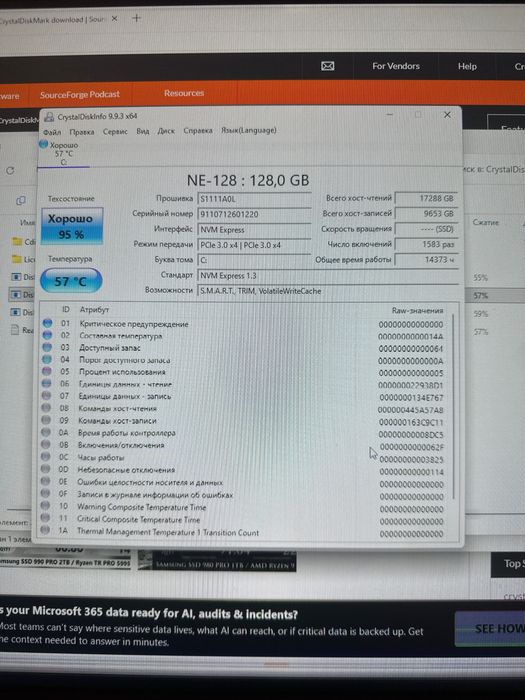 Продам ссд м2 128гб