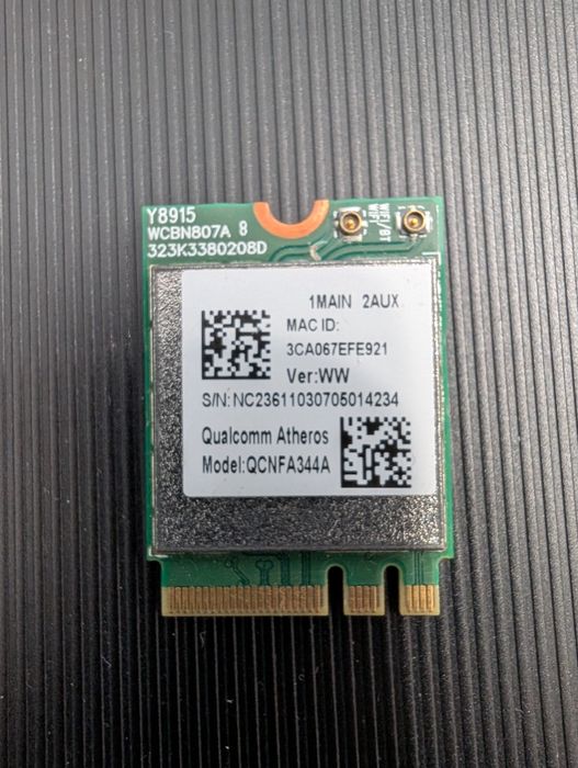 Placa wifi/bluetooth Qualcomm Atheros QCNFA344A