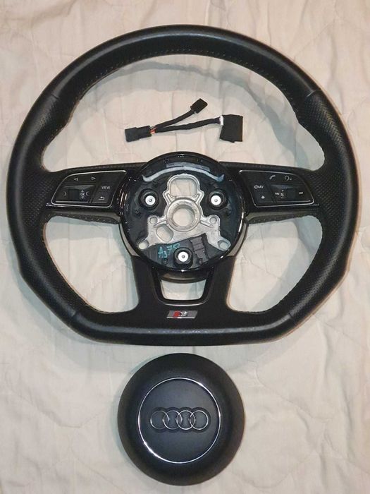 Volan tesit Audi S4 B9 second hand cu padele originale si airbag